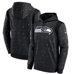 NIKE SEATTLE SEAHAWKS CRUCIAL CATCH INTERCEPT CANCER Charcoal XL Pullover  Men’s